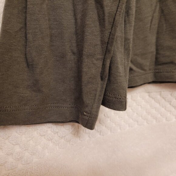 Olive, cotton, long-sleeved, a.n.a. women's top. NWT, Size XXL - Picture 6 of 6